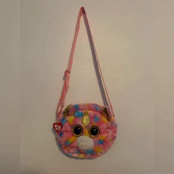 Ty Other - TY Gear Fantasia the Rainbow Unicorn Beanie Boo Plush Purse